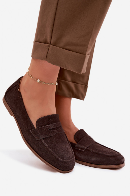 MokasínyZapnutéturalnego zo semišuu Vinceza 18122 CzekoladoIne