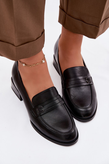 topánky Dámske Zapnuté Klocku Vinceza 58625 čierna