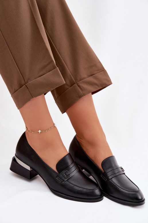 topánky Dámske Zapnuté Klocku Vinceza 58625 čierna