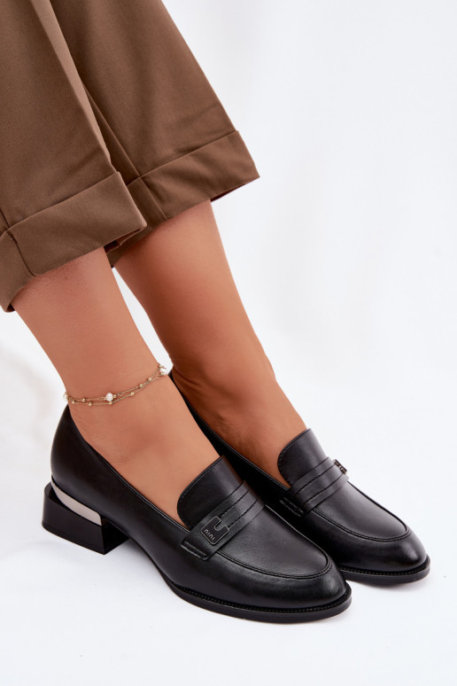 topánky Dámske Zapnuté Klocku Vinceza 58625 čierna