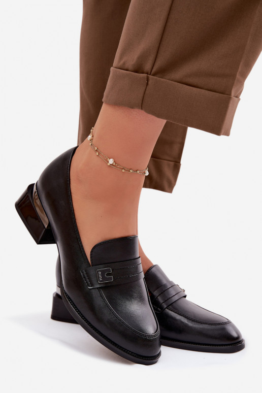 topánky Dámske Zapnuté Klocku Vinceza 58625 čierna