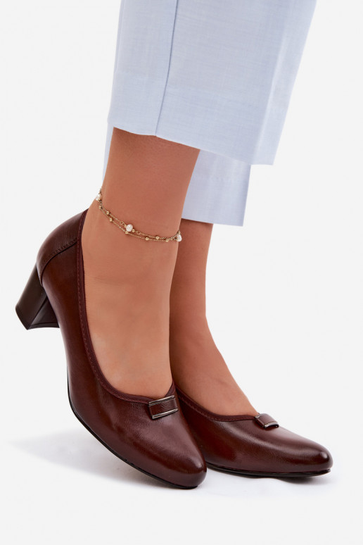 Topánky s podpätkami Vinceza 58622 Hnedá farba