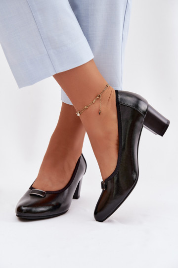 Topánky s podpätkami Vinceza 58622 čierna