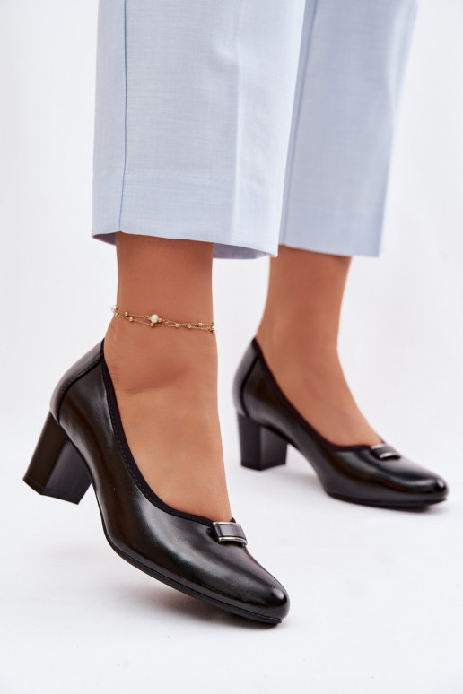 Topánky s podpätkami Vinceza 58622 čierna