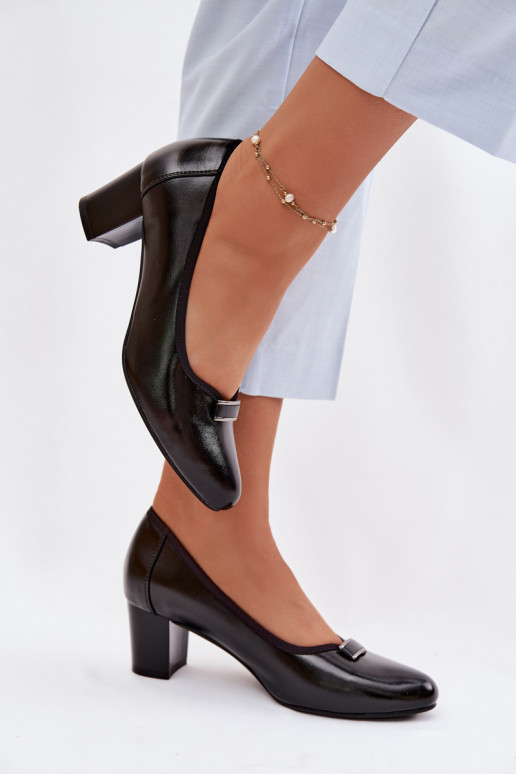 Topánky s podpätkami Vinceza 58622 čierna