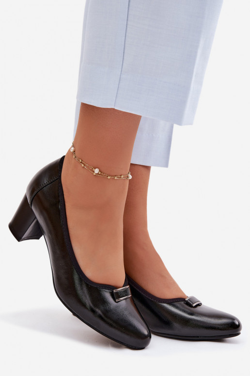 Topánky s podpätkami Vinceza 58622 čierna