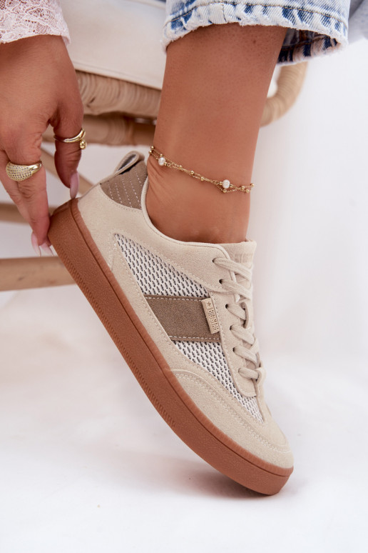 Tenisky model obuvi Dámske Big Star TT274759 béžová