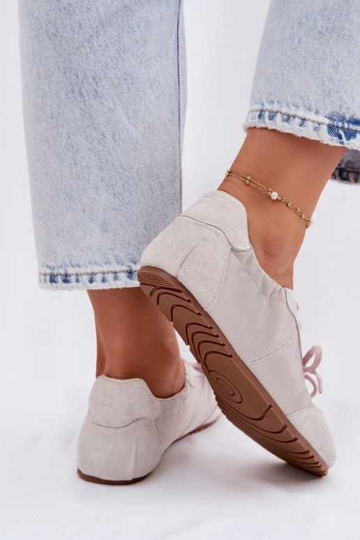 zo semišu Tenisky model obuvi Nízke dámske Big Star TT274599 béžová