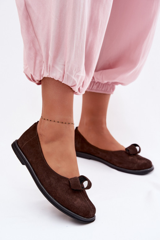 Kožené zo semišu topánky Dámske Zazoo 379 CzekoladoIne