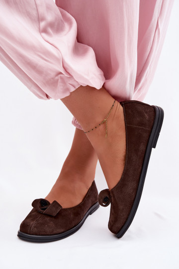 Kožené zo semišu topánky Dámske Zazoo 379 CzekoladoIne 2