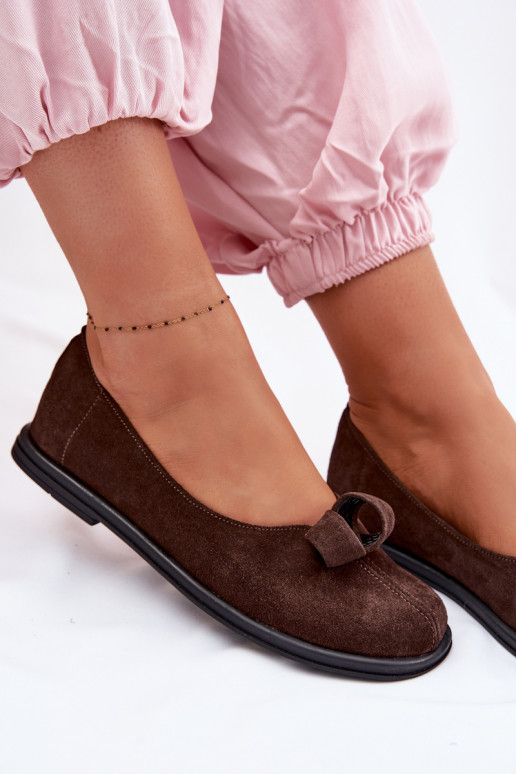 Kožené zo semišu topánky Dámske Zazoo 379 CzekoladoIne