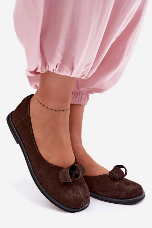 Kožené zo semišu topánky Dámske Zazoo 379 CzekoladoIne