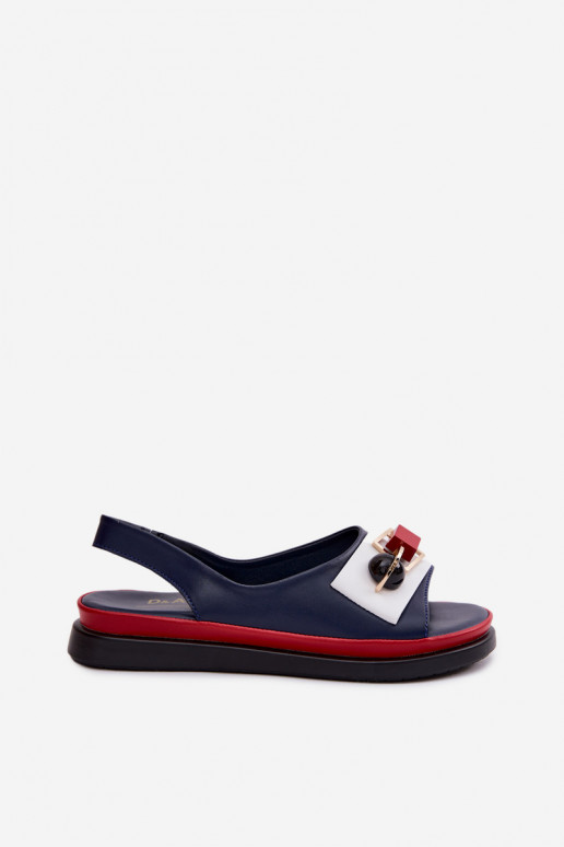 Dámske sandále Dámske s ozdobami D&A GR61-5932 tmavomodrá