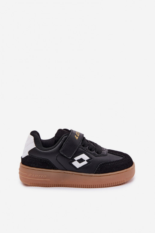 Tenisky model obuvi deti s lepiacimi spojkami LOTTO MAKERA 2601250K čierna