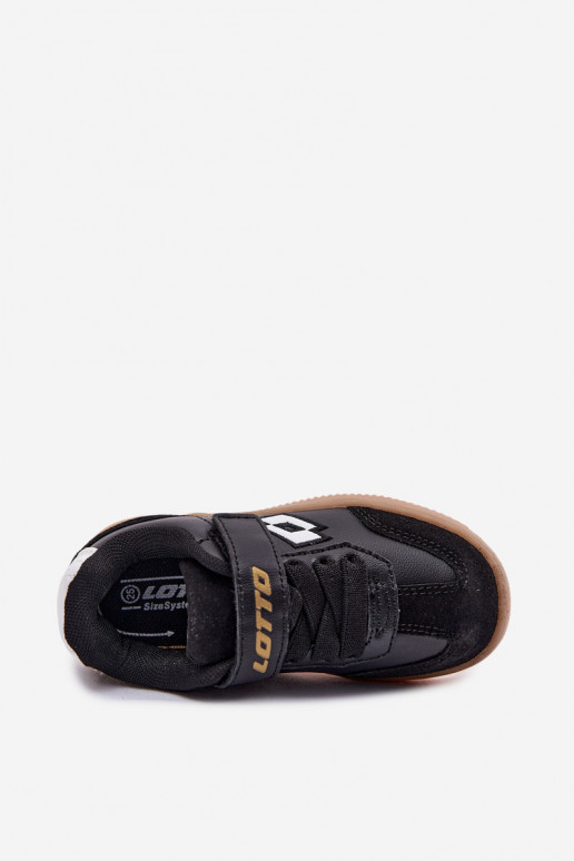 Tenisky model obuvi deti s lepiacimi spojkami LOTTO MAKERA 2601250K čierna