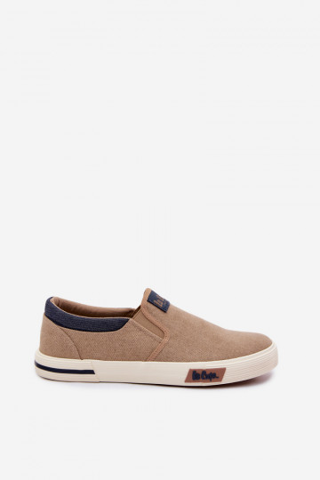 Pánske voľnočasové tenisky Lee Cooper LCIN-26-02-4089 Slip On v pieskovej farbe 2