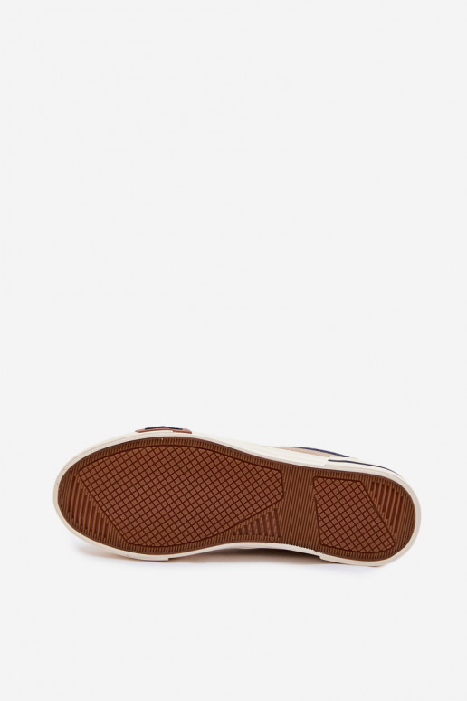 Tenisky Pánske topánky na voľný čas Slip On Lee Cooper LCIN-26-02-4089 béžová