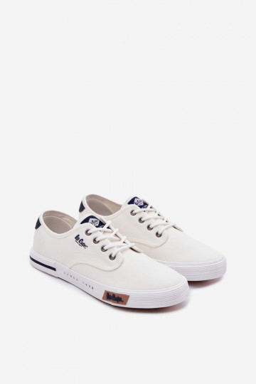 Pánske topánky na voľný čas Lee Cooper LCIN-26-02-4086 biela farba
