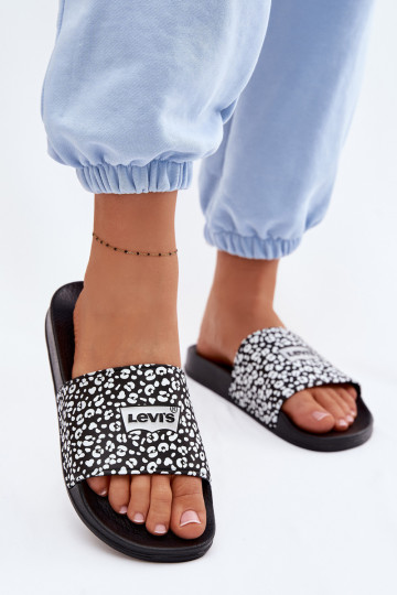 Papuče mládež LEVI'S VPOL0251S-1335 čierna