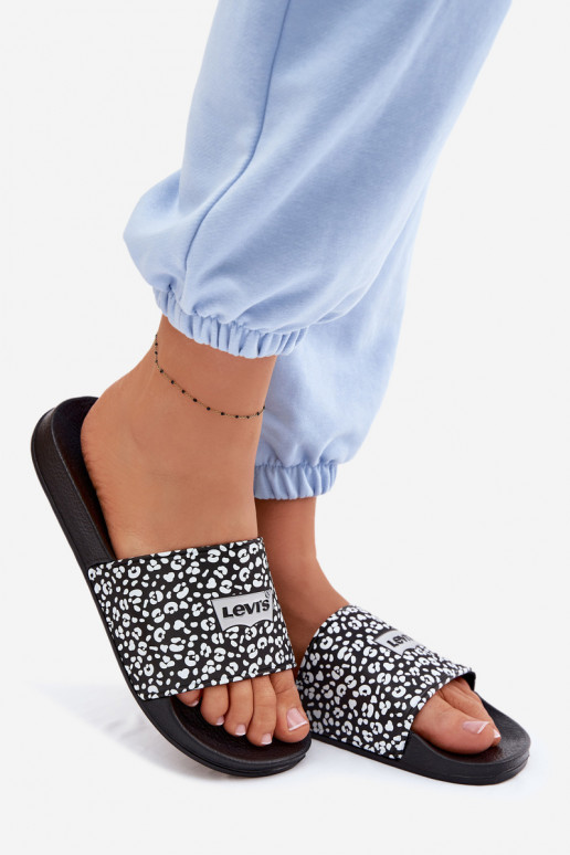 Papuče mládež LEVI'S VPOL0251S-1335 čierna