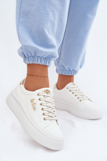 Bežná obuv s platformou Lee Cooper LCIN-26-44-4478 biela farba 2
