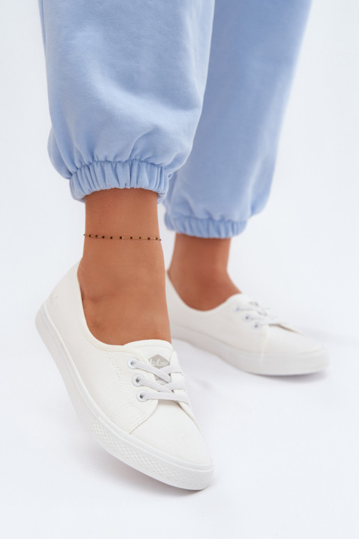 Tenisky Bežná obuv Lee Cooper LCIN-26-02-4044 biela farba