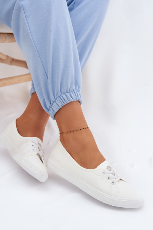 Tenisky Bežná obuv Lee Cooper LCIN-26-02-4044 biela farba
