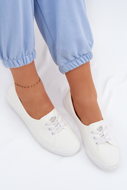 Tenisky Bežná obuv Lee Cooper LCIN-26-02-4044 biela farba