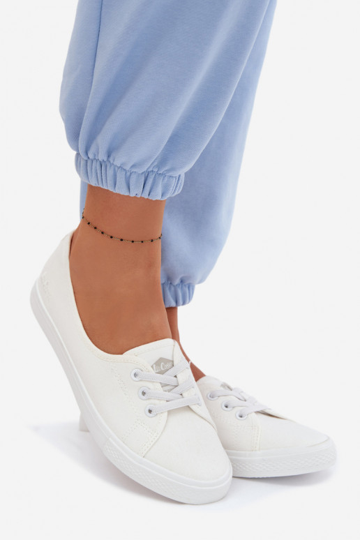 Tenisky Bežná obuv Lee Cooper LCIN-26-02-4044 biela farba