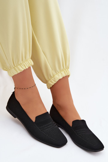 materiál dámske mokasíny čierna Dorielle