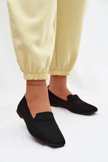 materiál dámske mokasíny čierna Dorielle 2