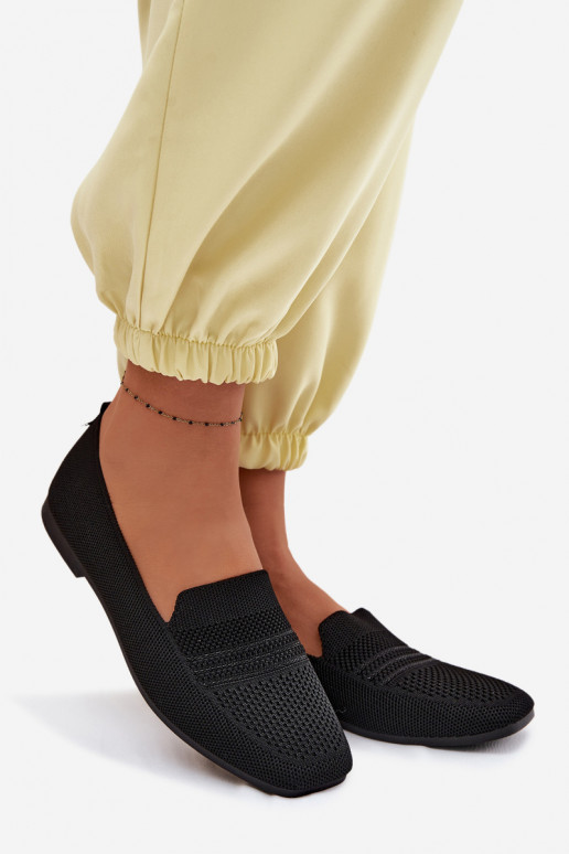 materiál dámske mokasíny čierna Dorielle