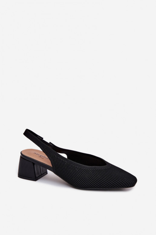 materiál Dámske sandále s podpätkami čierna Márcelle