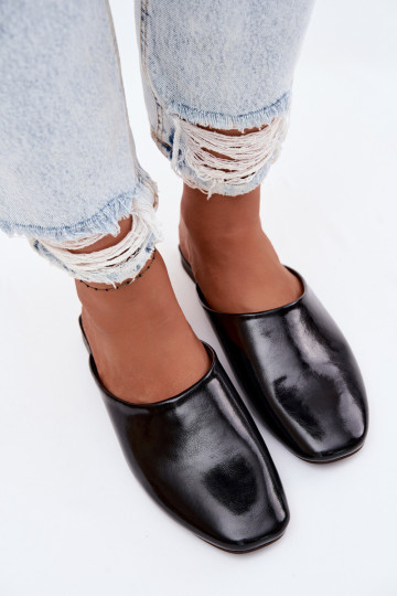 Dámske papuče MuleImitacji Skóry rovná sa čierna Romelle