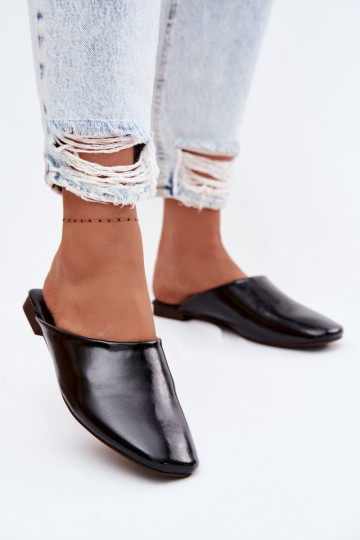 Dámske papuče MuleImitacji Skóry rovná sa čierna Romelle 2