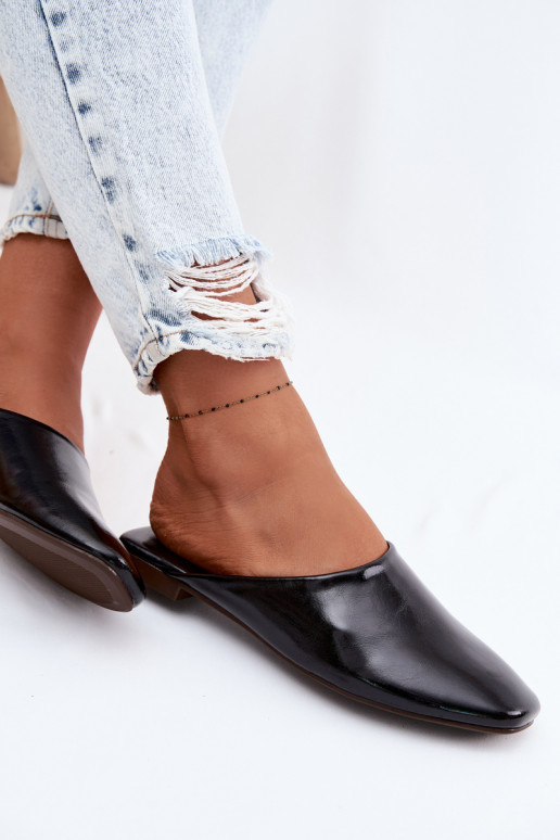 Dámske papuče MuleImitacji Skóry rovná sa čierna Romelle