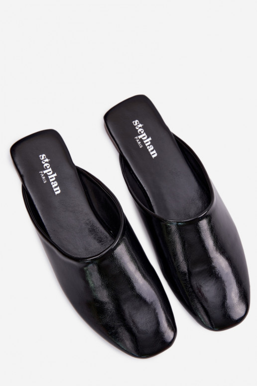 Dámske papuče MuleImitacji Skóry rovná sa čierna Romelle