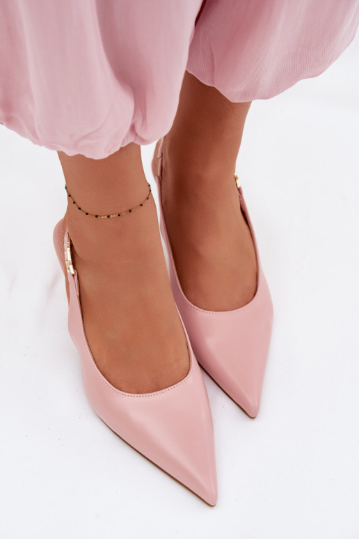 Dámske sandáleImitacji Skóry s tenkými podpätkami Ružová Jelissey