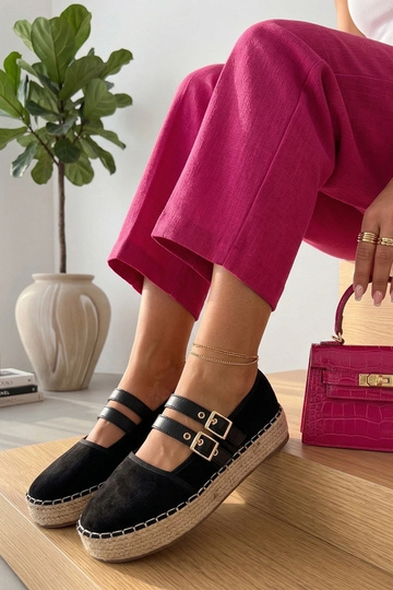 Čierne espadrilky na platforme Marcelle 2