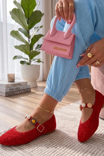 Červené baleríny s...