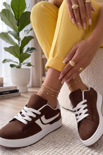 Hnedé tenisky s platformou... 2