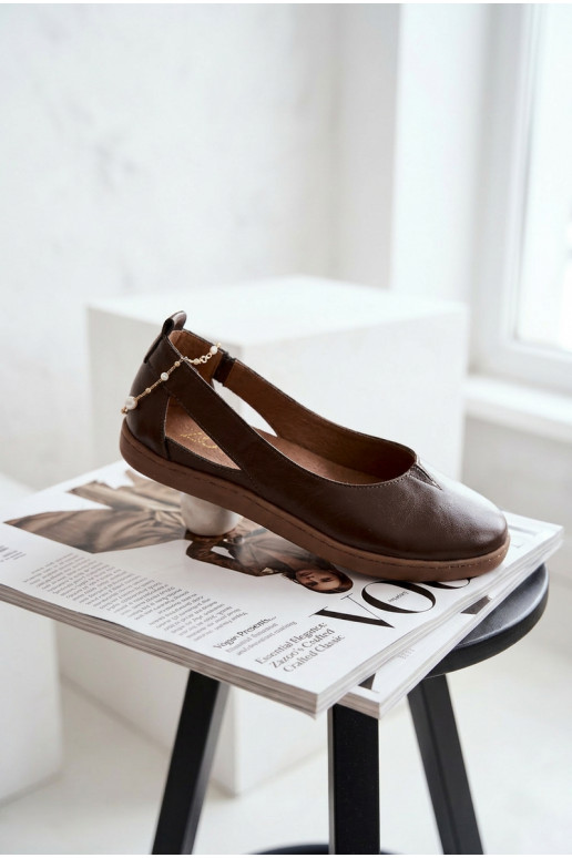 Baleríny Barefoot Zazoo 10217 farby čokolády