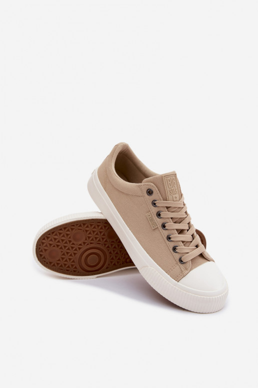 Pánske nízke voľnočasové topánky pieskovej farby