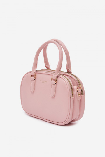 Kabelka Typu Kufor Málý z eko kože Ružová Soraya 2