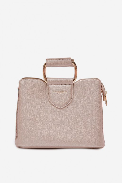 Kabelka Kufor Málý z eko kože zlatej farby Lorielle