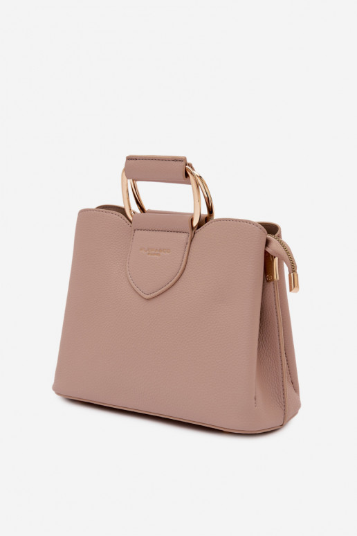 Kabelka Kufor Málý z eko kože Tmavýbéžová Lorielle