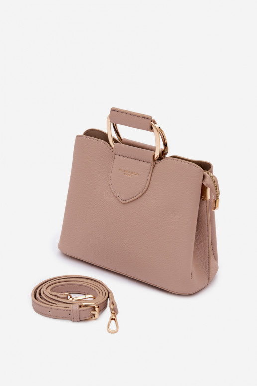 Kabelka Kufor Málý z eko kože Tmavýbéžová Lorielle