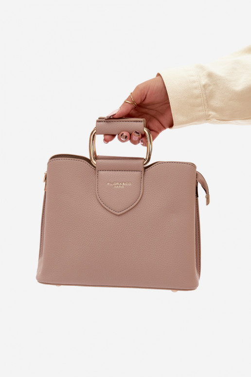 Kabelka Kufor Málý z eko kože Tmavýbéžová Lorielle