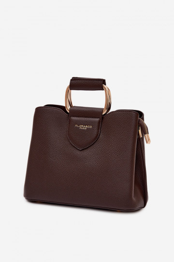 Kabelka Kufor Málý z eko kože CzekoladoIna Lorielle 2