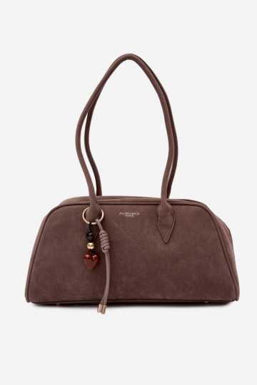 z eko semišuoIna KabelkaBrelokiem Tmavýbéžová Noelia